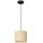 Suspension rotin m&eacute;tal &Oslash;18 cm rond E27 Loft