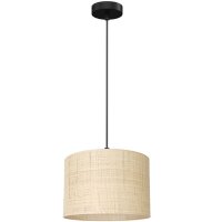 Lampe à suspendre ronde en noir naturel Ø25...
