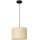 Lampe &agrave; suspendre ronde en noir naturel &Oslash;25 cm E27 Loft