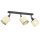 Spot de plafond r&eacute;glable rotin m&eacute;tal L:45 cm E14