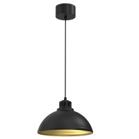 Loft Lampe à suspendre Noir Or Métal...