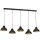 Loft Lampe suspendue m&eacute;tal 125 cm XXL E27 noir or