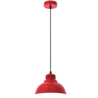 Loft Lampe à suspendre Rouge Blanc Métal...