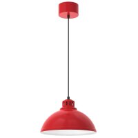 Loft Lampe à suspendre Rouge Blanc Métal...