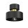 Plafonnier &eacute;l&eacute;gant en noir et or &Oslash;20,5 cm E27 Loft