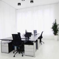 Spot de plafond LED noir métal Ø5,8 cm 4000...