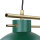 Elégante lampe suspendue vert foncé or E27 85,5 cm