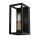 Applique M&eacute;tal Noir Antique Laiton H:30 cm E27