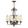 Lustre ANABELL 8 en bronze Cr&egrave;me &Oslash;71cm Lampe