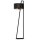 Lampadaire noir m&eacute;tal 150 cm bas E27 Moderne