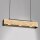 Lampe à suspendre bois métal noir L:57 cm GU10 confortable