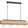 Suspension bois métal 4-flmg 76 cm en noir naturel