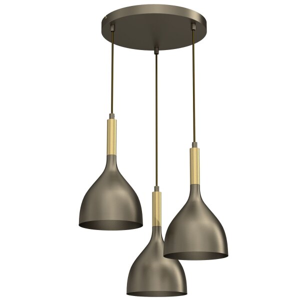 Loft Lampe à suspendre métal doré Ø42 cm E27 élégant