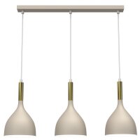 Loft Lampe à suspendre Métal Beige Or L:72...