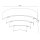 Applique en métal blanc L:40 cm E27 2-flmg indirect
