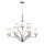Lustre ILVY Chrome Blanc &Oslash;64cm Lampe &agrave; suspendre