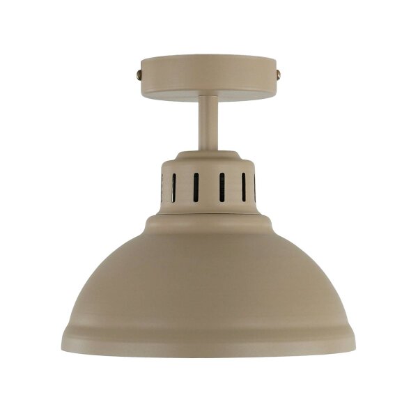 Loft Plafonnier Métal Beige H:23 cm E27 décoratif