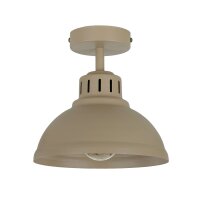 Loft Plafonnier Métal Beige H:23 cm E27...