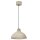 Loft Lampe &agrave; suspendre Beige M&eacute;tal &Oslash;30 cm E27 accentu&eacute;