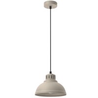 Loft Lampe &agrave; suspendre Beige M&eacute;tal...