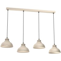 Loft Suspension Beige Métal 4-flmg E27...