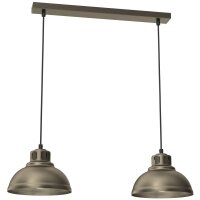 Loft suspension en m&eacute;tal dor&eacute; 65 cm E27...