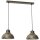 Loft suspension en m&eacute;tal dor&eacute; 65 cm E27 accentu&eacute;