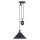 Suspension en bronze antique r&eacute;glable E27 ISMENE