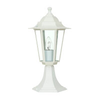 Socle Lampe dallée Jardin PARIS Blanc IP44 rustique
