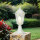 Socle Lampe dallée Jardin PARIS Blanc IP44 rustique