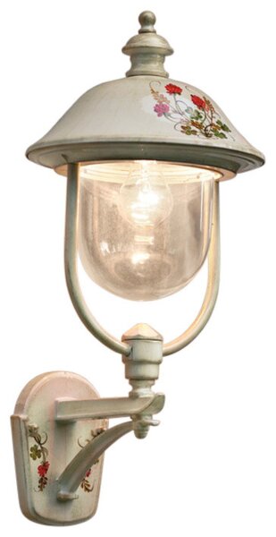 Lampe dextérieur murale aluminium E27 IP43 55 cm de hauteur Landhaus