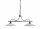 Suspension artisanale céramique E27 2 flammes style campagnard