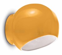 Applique c&eacute;ramique 21 cm de large Jaune E27 rond...