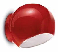 Applique céramique 21 cm de large Rouge E27 rond...