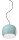 Suspension céramique H : max. 150 cm Bleu clair E27 rond