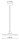 Lampe à suspendre métal céramique E27 Ø 30 cm rond blanc noir