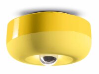 Plafonnier céramique E27 Ø 27 cm rond jaune...