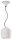 Suspension c&eacute;ramique E27 &Oslash; 24 cm H : max. 145 cm Blanc