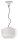Suspension c&eacute;ramique D : 35 cm rond H : max. 148 cm blanc