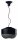 Lampe &agrave; suspendre c&eacute;ramique &Oslash; 35 cm H : max. 148 cm Noir E27