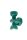 Applique murale céramique E14 Up Down H : 25,5 cm Turquoise