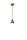 Lampe &agrave; suspendre c&eacute;ramique &Oslash; 11 cm H : max. 132 cm Brun E14