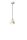 Lampe &agrave; suspendre c&eacute;ramique ronde &Oslash; 15 cm H : max. 136 cm Cr&egrave;me