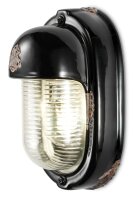 Lampe de salle de bain céramique verre E27 H : 24...