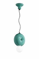 Suspension céramique E27 H : max. 119 cm Turquoise...