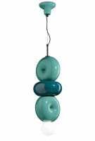 Suspension Céramique Turquoise Pétrole E27...