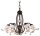 Lampe &agrave; suspendre m&eacute;tal c&eacute;ramique E14 5 flammes style campagnard