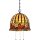 Suspension FARFALLA 9 Color&eacute; &Oslash;38cm Lampe Tiffany