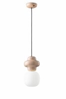 Lampe à suspendre céramique verre gris...