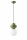 Lampe &agrave; suspendre Verre C&eacute;ramique E14 Vert Blanc R&eacute;tro